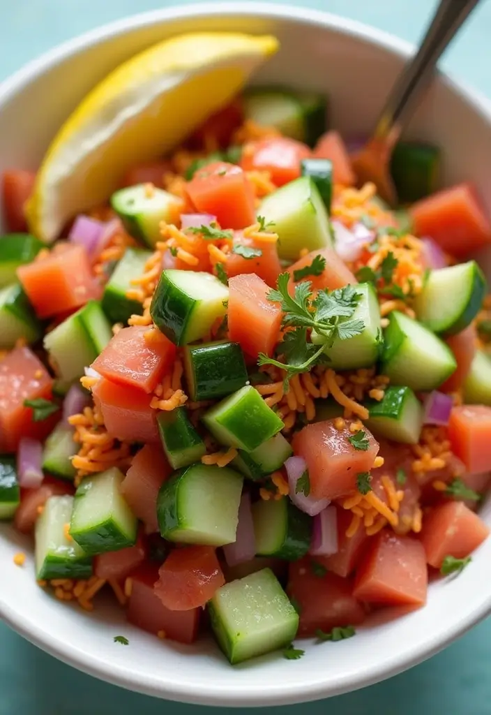 25 Fresh And Healthy Indian Veg Salad Recipes Youll Love 1. Kachumber Salad
