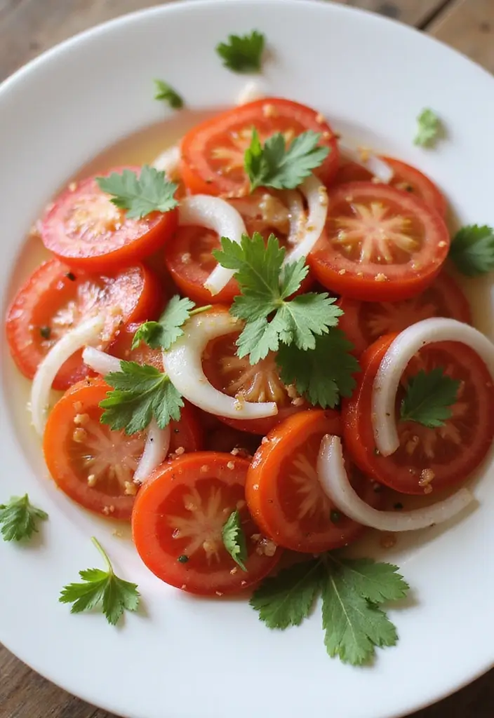 25 Fresh And Healthy Indian Veg Salad Recipes Youll Love 14. Tomato and Onion Salad