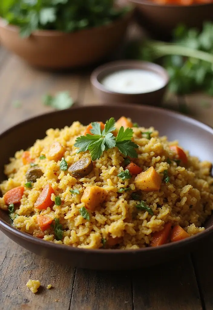 25 Healthy Indian Breakfast Recipes To Fuel Your Day 11 25 Healthy Indian Breakfast Recipes To Fuel Your Day - 11. Vegetable Pulao: Aromatic Rice Dish