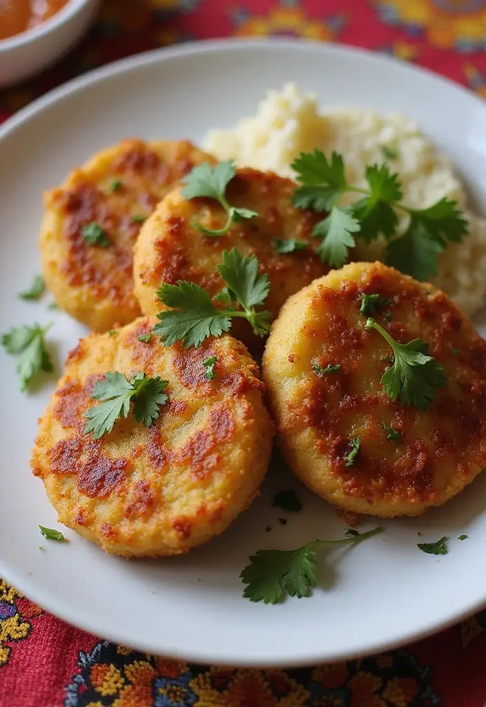 25 Healthy Indian Breakfast Recipes To Fuel Your Day 13 25 Healthy Indian Breakfast Recipes To Fuel Your Day - 13. Aloo Tikki: Spiced Potato Patties