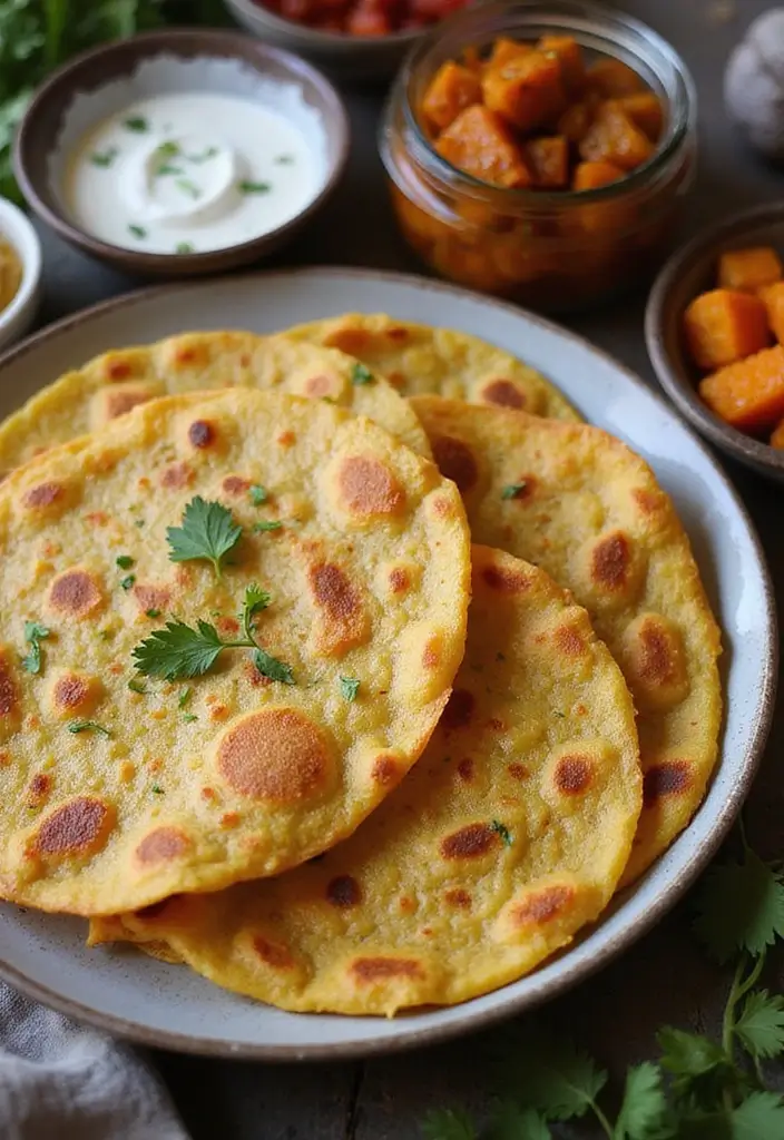 25 Healthy Indian Breakfast Recipes To Fuel Your Day 9 25 Healthy Indian Breakfast Recipes To Fuel Your Day - 9. Aloo Paratha: Stuffed Potato Flatbreads