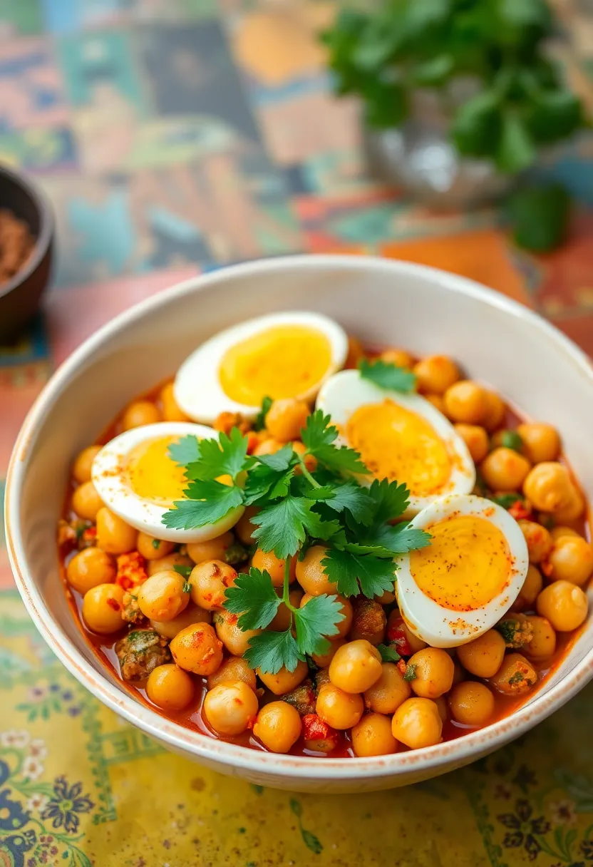 25 Indian Egg Breakfast Recipes You’ll Want Every Morning 16 25 Indian Egg Breakfast Recipes You’ll Want Every Morning - 16. Spicy Egg and Chickpea Salad