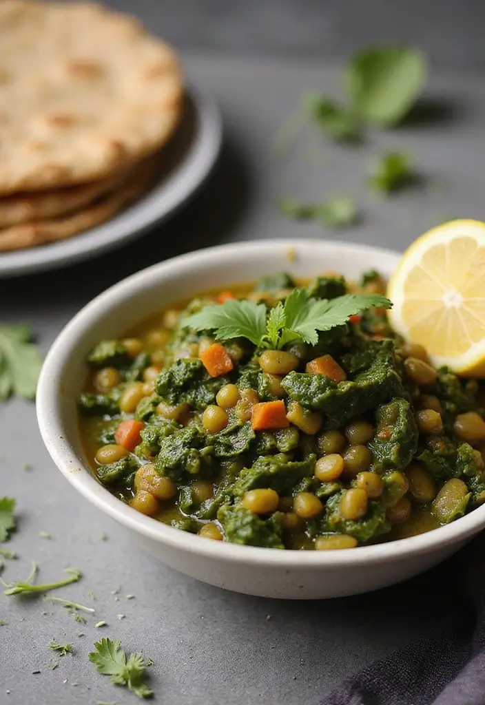 25 Indian Vegetarian Curry Recipes That Warm The Soul 2. Spinach and Lentil Curry Palak Dal