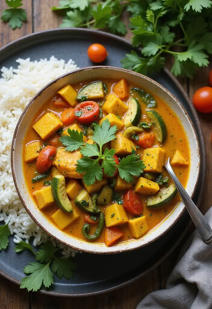 25 Indian Vegetarian Curry Recipes That Warm The Soul 3. Coconut Vegetable Curry