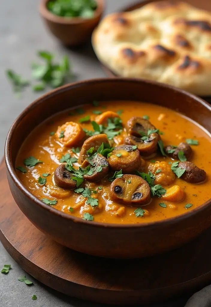25 Indian Vegetarian Curry Recipes That Warm The Soul 9. Mushroom Curry