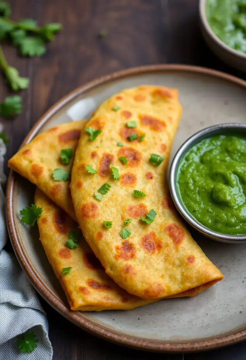 25 No Onion No Garlic Indian Recipes That Still Taste Amazing 14. Besan Chilla Savory Chickpea Pancake