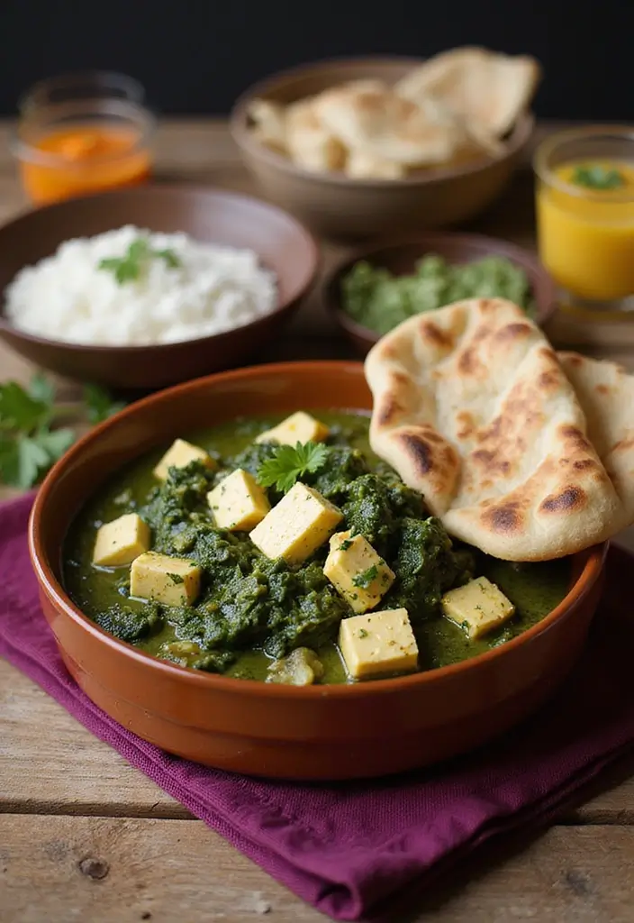 25 No Onion No Garlic Indian Recipes That Still Taste Amazing 8. Palak Paneer Spinach and Cottage Cheese