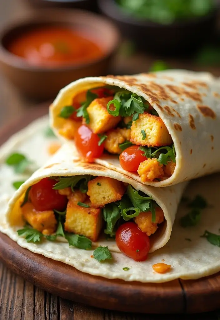 25 Quick Indian Lunch Box Recipes Perfect For Busy Office Days 4 25 Quick Indian Lunch Box Recipes Perfect For Busy Office Days - 4. Paneer Tikka Wrap