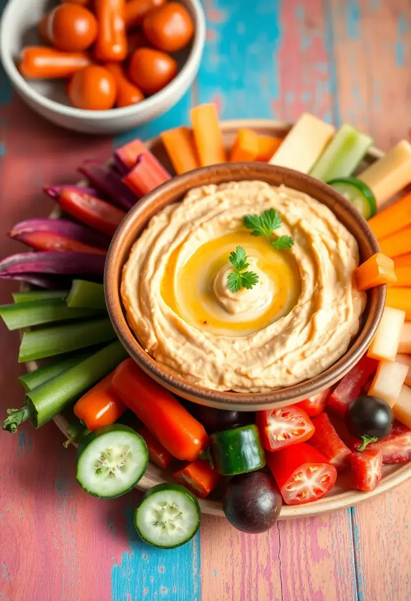 25 Quick Indian Snack Recipes For Instant Cravings 23 25 Quick Indian Snack Recipes For Instant Cravings - 23. Hummus with Veggies