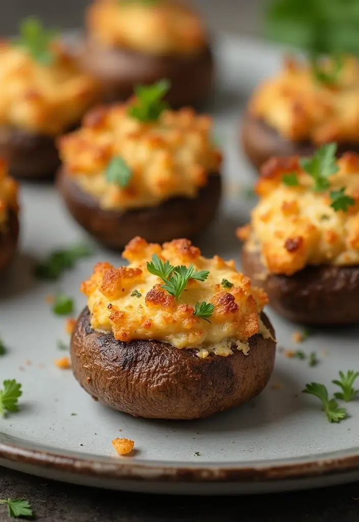 25 Vegetarian Indian Air Fryer Recipes: Guilt-Free Comfort Food 15 25 Vegetarian Indian Air Fryer Recipes: Guilt-Free Comfort Food - 15. Air Fryer Stuffed Mushrooms