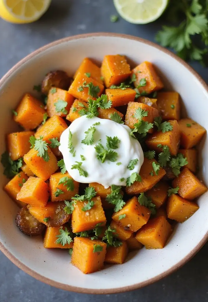 25 Vegetarian Indian Air Fryer Recipes: Guilt-Free Comfort Food 22 25 Vegetarian Indian Air Fryer Recipes: Guilt-Free Comfort Food - 22. Air Fryer Sweet Potato Chaat