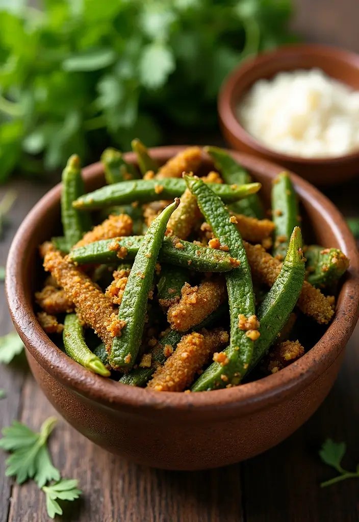 25 Vegetarian Indian Air Fryer Recipes: Guilt-Free Comfort Food 5 25 Vegetarian Indian Air Fryer Recipes: Guilt-Free Comfort Food - 5. Air Fryer Bhindi Masala