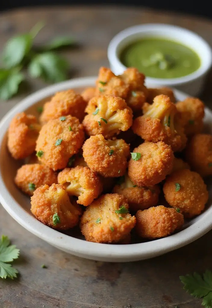 25 Vegetarian Indian Air Fryer Recipes: Guilt-Free Comfort Food 8 25 Vegetarian Indian Air Fryer Recipes: Guilt-Free Comfort Food - 8. Air Fryer Cauliflower Pakoras