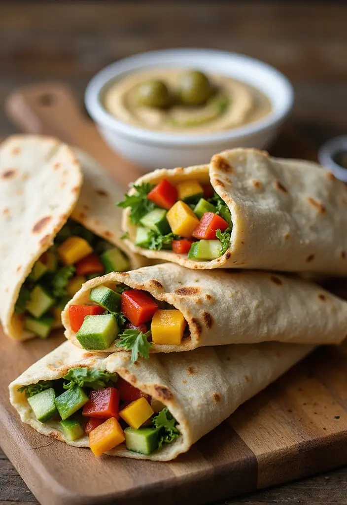 27 Healthy Indian Veg Lunch Recipes That Actually Taste Good 13 27 Healthy Indian Veg Lunch Recipes That Actually Taste Good - 13. Vegetable Pita Wraps