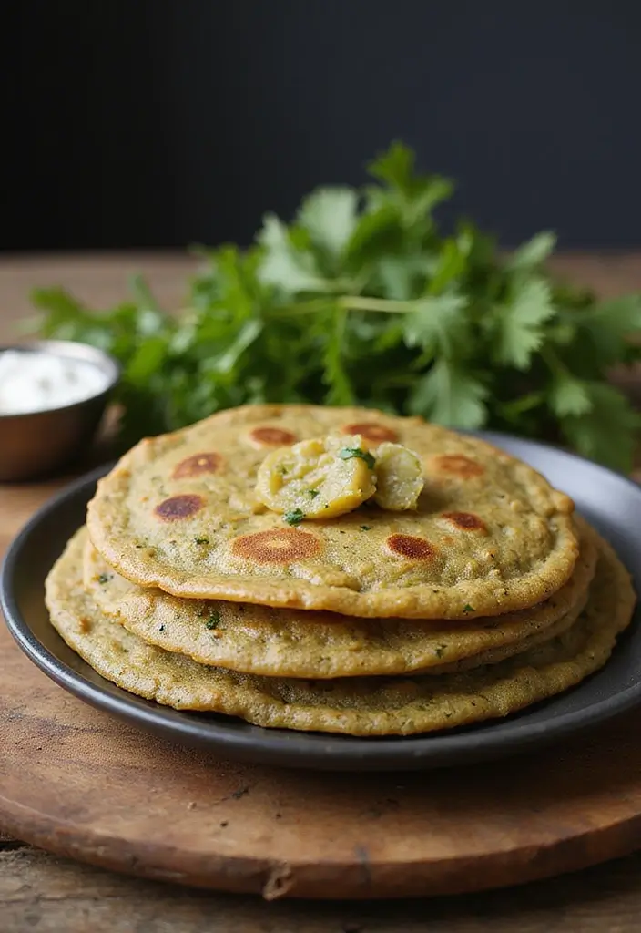 27 Healthy Indian Veg Lunch Recipes That Actually Taste Good 14 27 Healthy Indian Veg Lunch Recipes That Actually Taste Good - 14. Methi Thepla