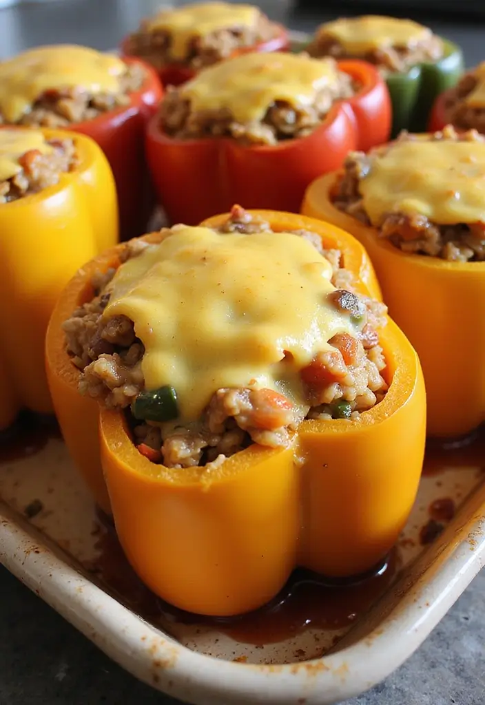 27 Healthy Indian Veg Lunch Recipes That Actually Taste Good 19 27 Healthy Indian Veg Lunch Recipes That Actually Taste Good - 19. Stuffed Bell Peppers