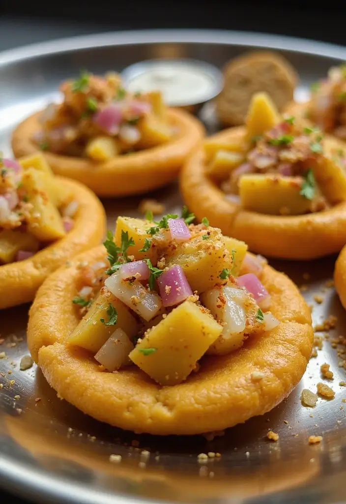 27 Iconic Indian Street Snack Recipes Everyone Loves 17 27 Iconic Indian Street Snack Recipes Everyone Loves - 17. Sev Puri