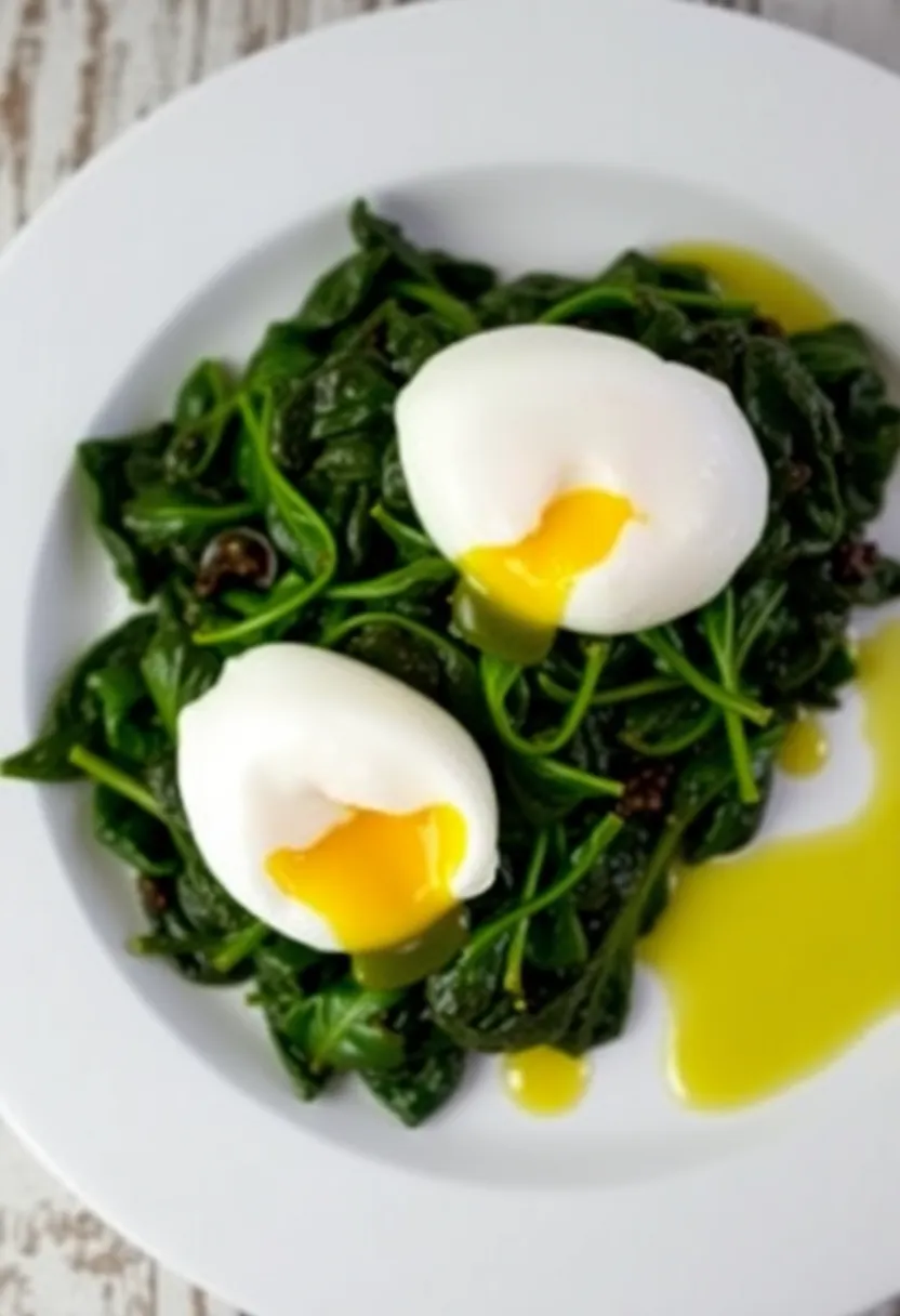 27 Indian Tiffin Recipes To Make Busy Mornings Easier 19 27 Indian Tiffin Recipes To Make Busy Mornings Easier - 19. Poached Eggs with Spinach