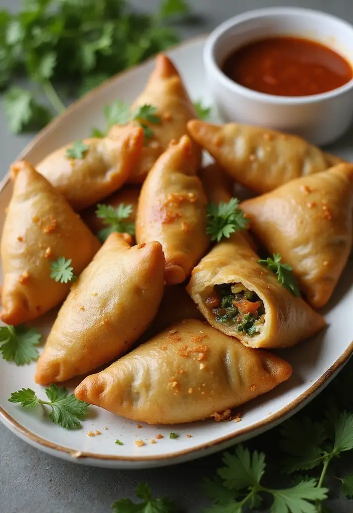 27 Indian Vegetarian Lunch Recipes Perfect For Work Or Home 10 27 Indian Vegetarian Lunch Recipes Perfect For Work Or Home - 10. Vegetable Samosas