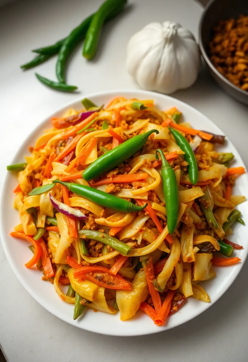 27 Indian Vegetarian Lunch Recipes Perfect For Work Or Home 11 27 Indian Vegetarian Lunch Recipes Perfect For Work Or Home - 11. Cabbage Stir-Fry