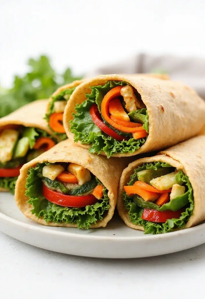 27 No Cook Indian Recipes Without Fire For Kids And Parties 8 27 No Cook Indian Recipes Without Fire For Kids And Parties - 8. Rainbow Veggie Roll-Ups