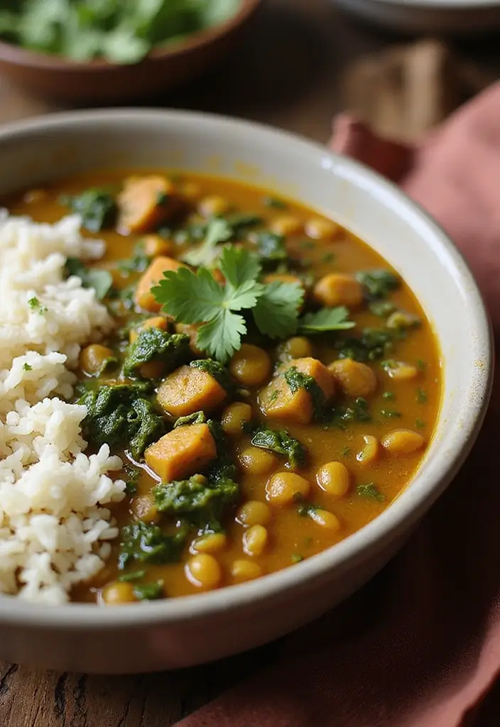 27 Oil Free Indian Recipes That Are Shockingly Tasty - 1. Lentil Dal with Spinach