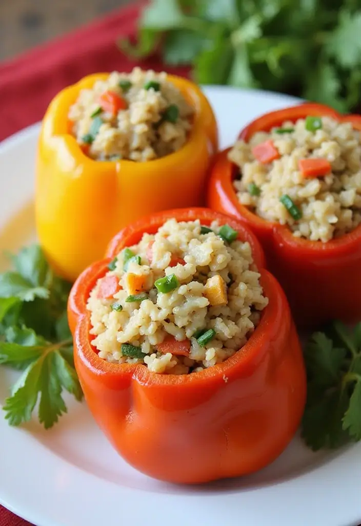 27 One Pot Indian Recipes Perfect For Lazy Nights 15 27 One Pot Indian Recipes Perfect For Lazy Nights - 15. Stuffed Bell Peppers