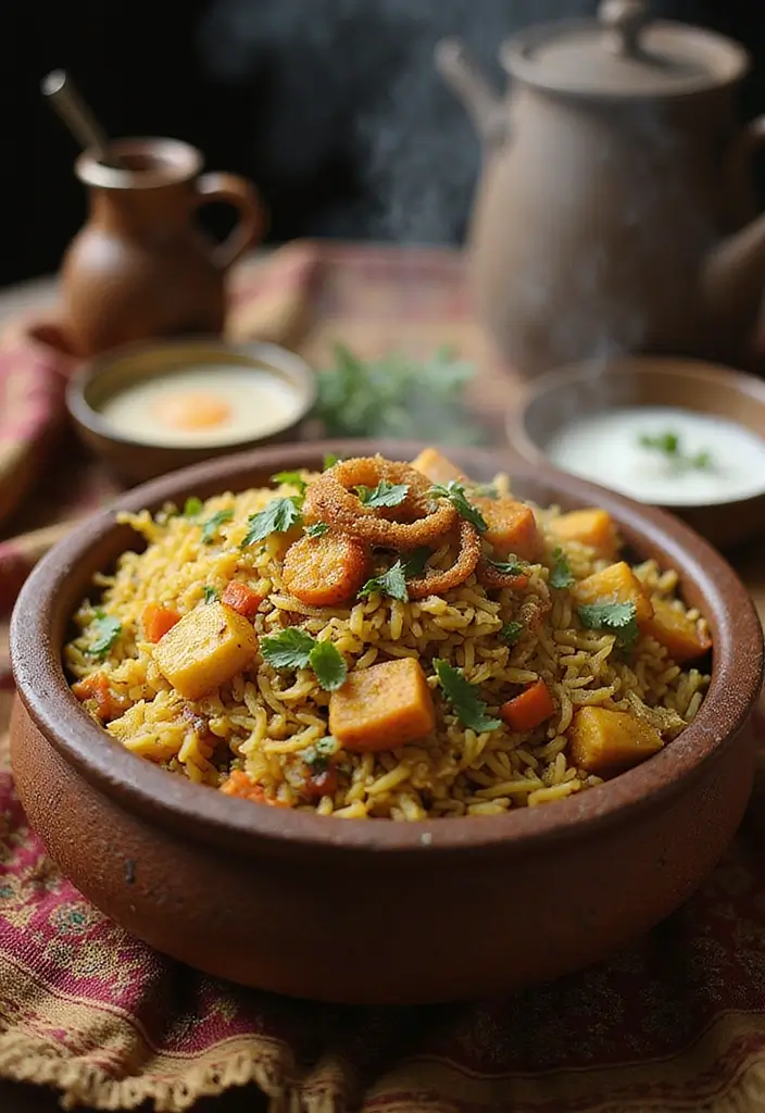 30 Authentic South Indian Lunch Recipes You Can’t Miss 4 30 Authentic South Indian Lunch Recipes You Can’t Miss - 4. Vegetable Biryani