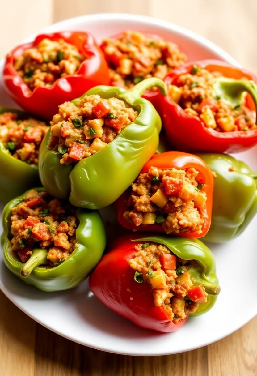 30 Easy Indian Air Fryer Recipes: Crispy And Healthy 27 30 Easy Indian Air Fryer Recipes: Crispy And Healthy - 27. Air Fryer Stuffed Bell Peppers