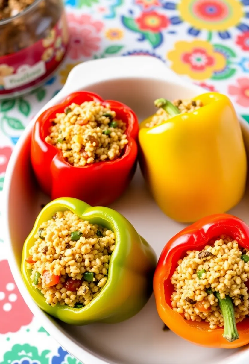 30 High Protein Indian Vegetarian Recipes To Keep You Energized 19 30 High Protein Indian Vegetarian Recipes To Keep You Energized - 19. Stuffed Bell Peppers with Quinoa