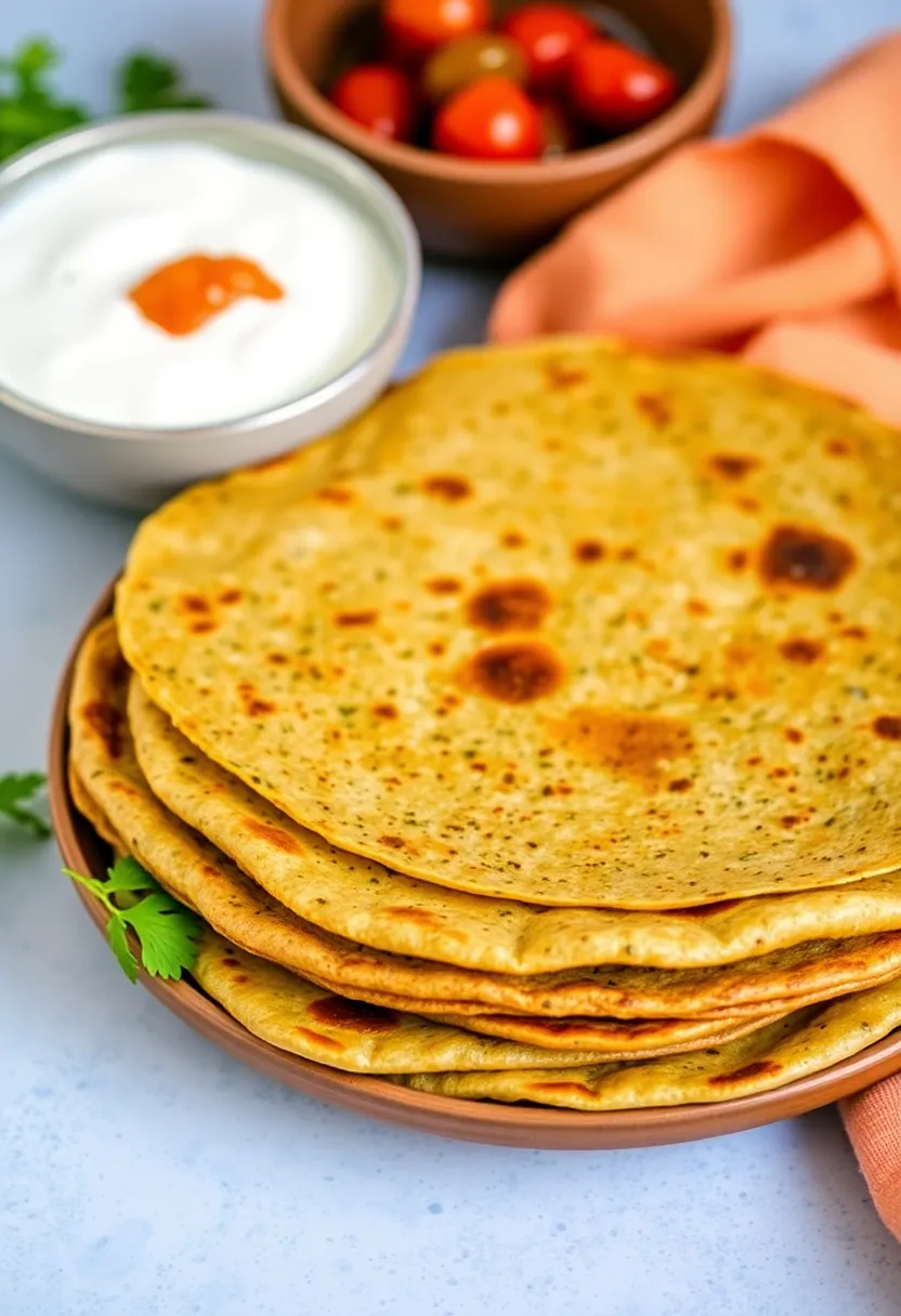 30 High Protein Indian Vegetarian Recipes To Keep You Energized 23 30 High Protein Indian Vegetarian Recipes To Keep You Energized - 23. Methi Thepla (Fenugreek Flatbreads)