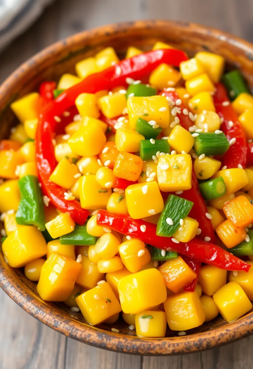 30 Indian Sweet Corn Recipes Simple Yet Delicious 14. Corn and Bell Pepper Stir Fry