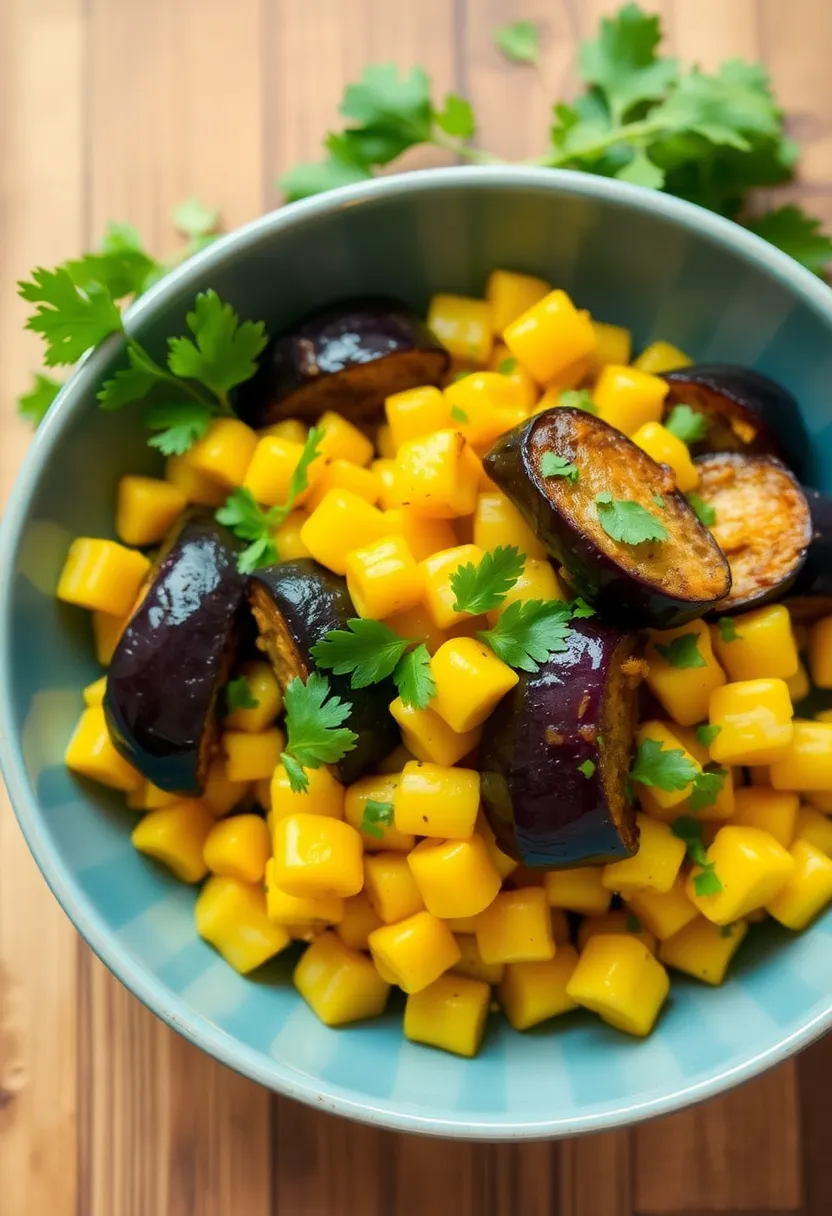 30 Indian Sweet Corn Recipes Simple Yet Delicious 28. Corn and Eggplant Stir Fry