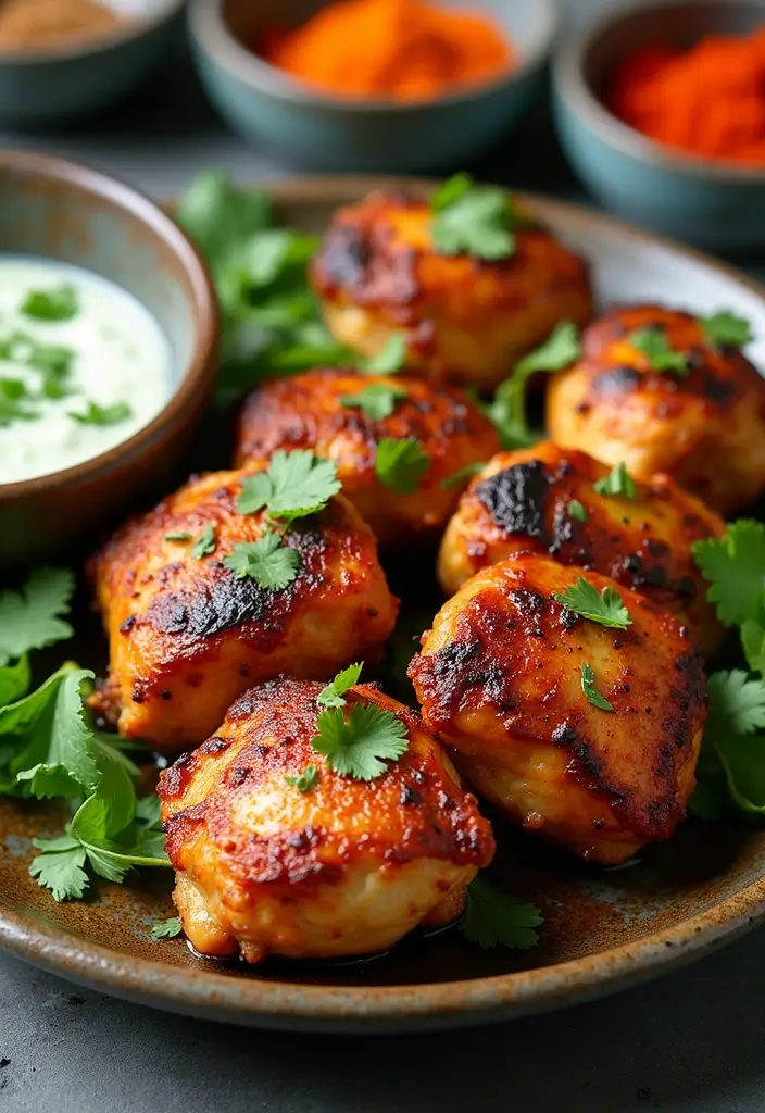 30 Juicy Indian Chicken Thigh Recipes Packed With Flavor 1 30 Juicy Indian Chicken Thigh Recipes Packed With Flavor - 1. Tandoori Chicken Thighs