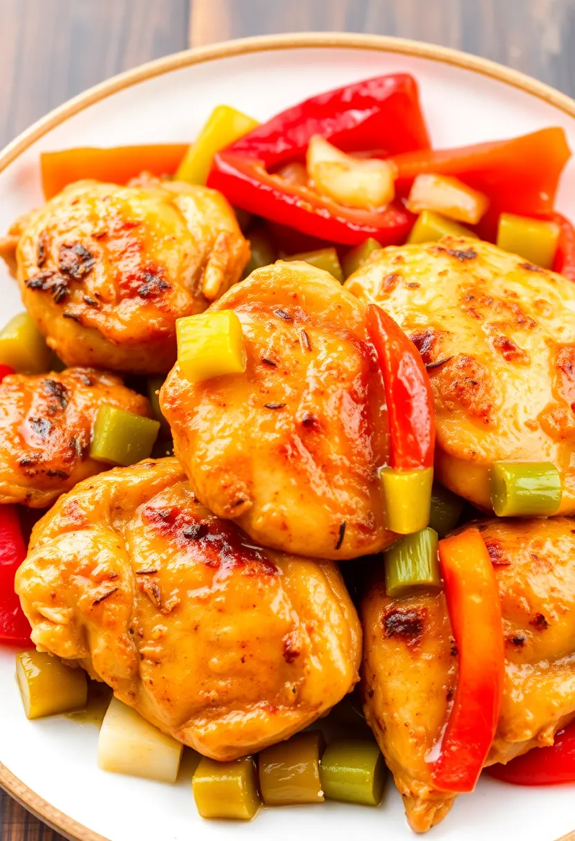 30 Juicy Indian Chicken Thigh Recipes Packed With Flavor 14 30 Juicy Indian Chicken Thigh Recipes Packed With Flavor - 14. Chicken Thighs with Peppers and Onions