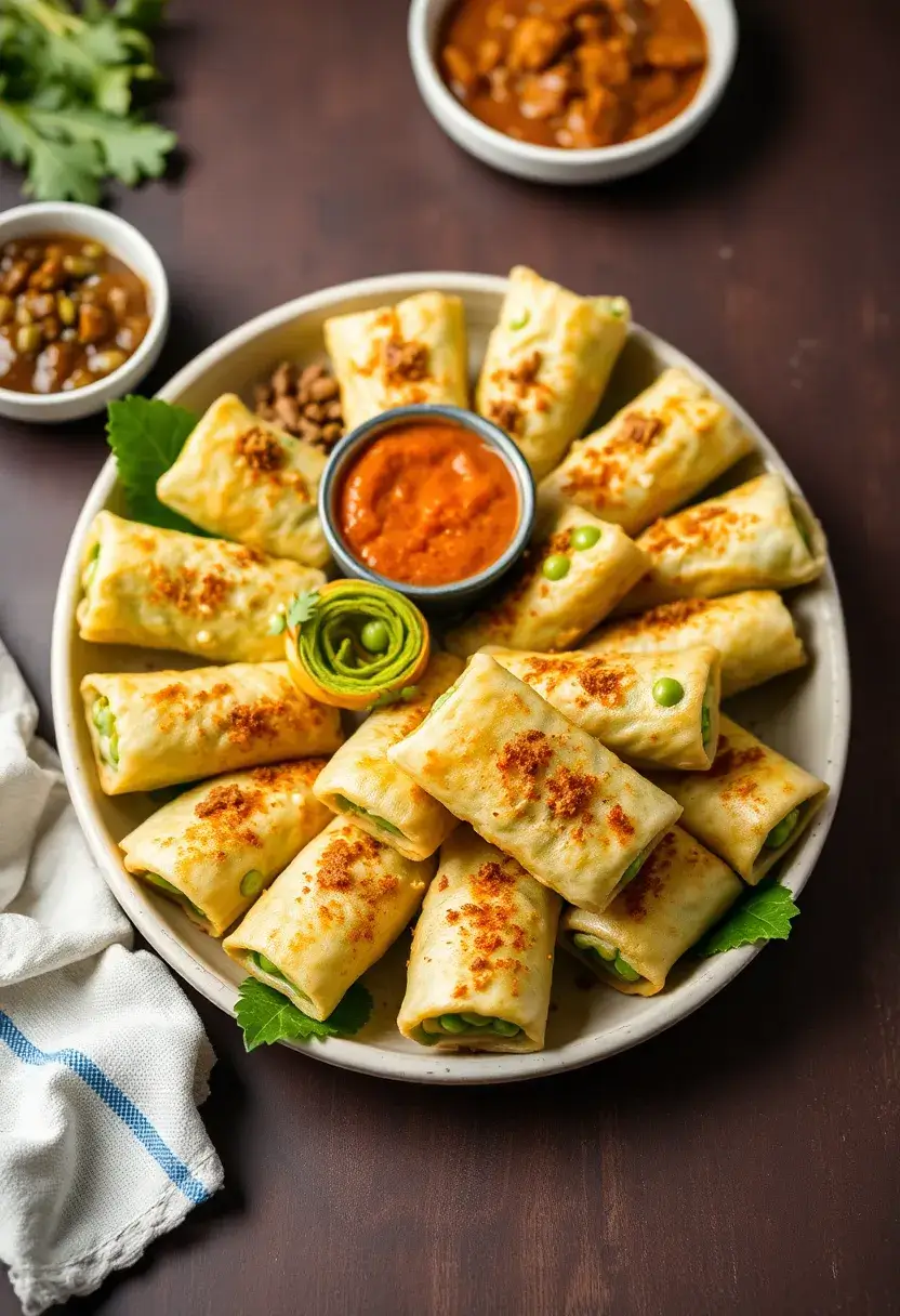 30 Must Try Indian Street Food Recipes At Home 22 30 Must Try Indian Street Food Recipes At Home - 22. Cabbage and Peas Rolls