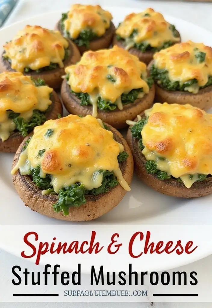 30 Simple Indian Snack Recipes Kids And Adults Love 26 30 Simple Indian Snack Recipes Kids And Adults Love - 26. Spinach and Cheese Stuffed Mushrooms
