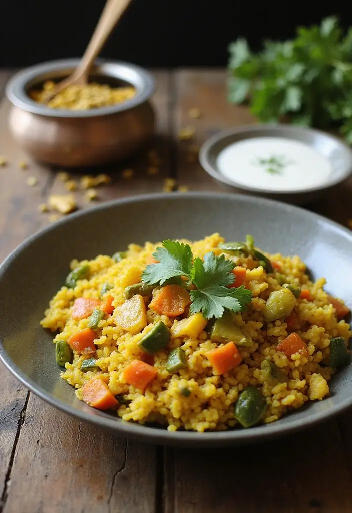 30 Veg Indian Breakfast Recipes To Start Your Day Right 2 30 Veg Indian Breakfast Recipes To Start Your Day Right - 2. Vegetable Upma