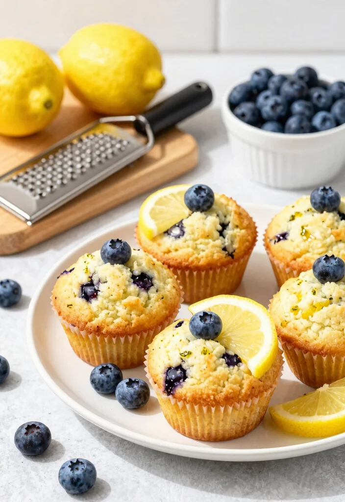 10 Healthy Blueberry Muffin Recipes for Easy Meal Prep - 10. Lemon Blueberry Muffins 1