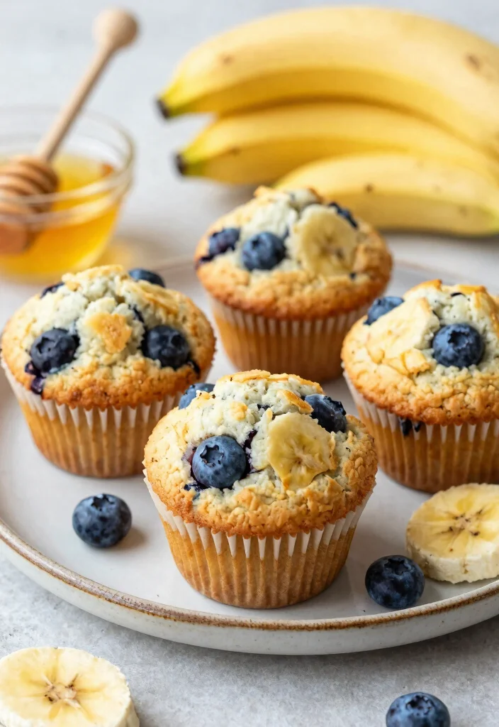 10 Healthy Blueberry Muffin Recipes for Easy Meal Prep - 4. Banana Blueberry Muffins 1