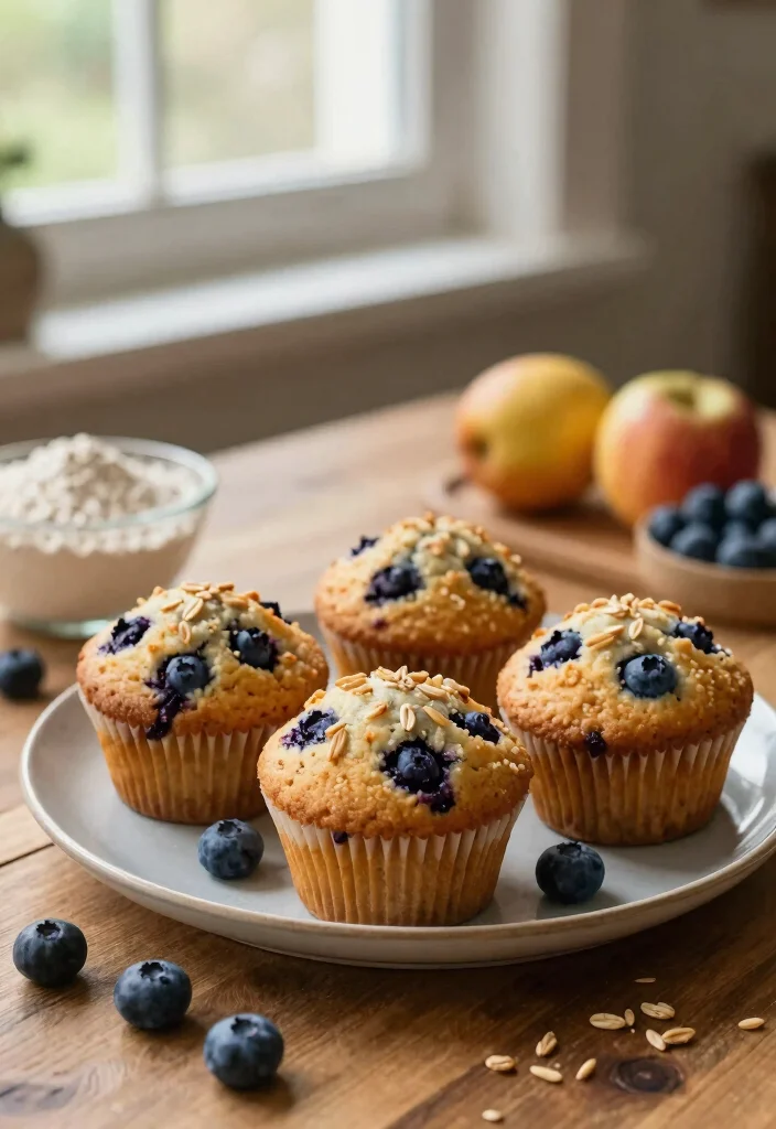 10 Healthy Blueberry Muffin Recipes for Easy Meal Prep - 9. Spelt Flour Blueberry Muffins 1