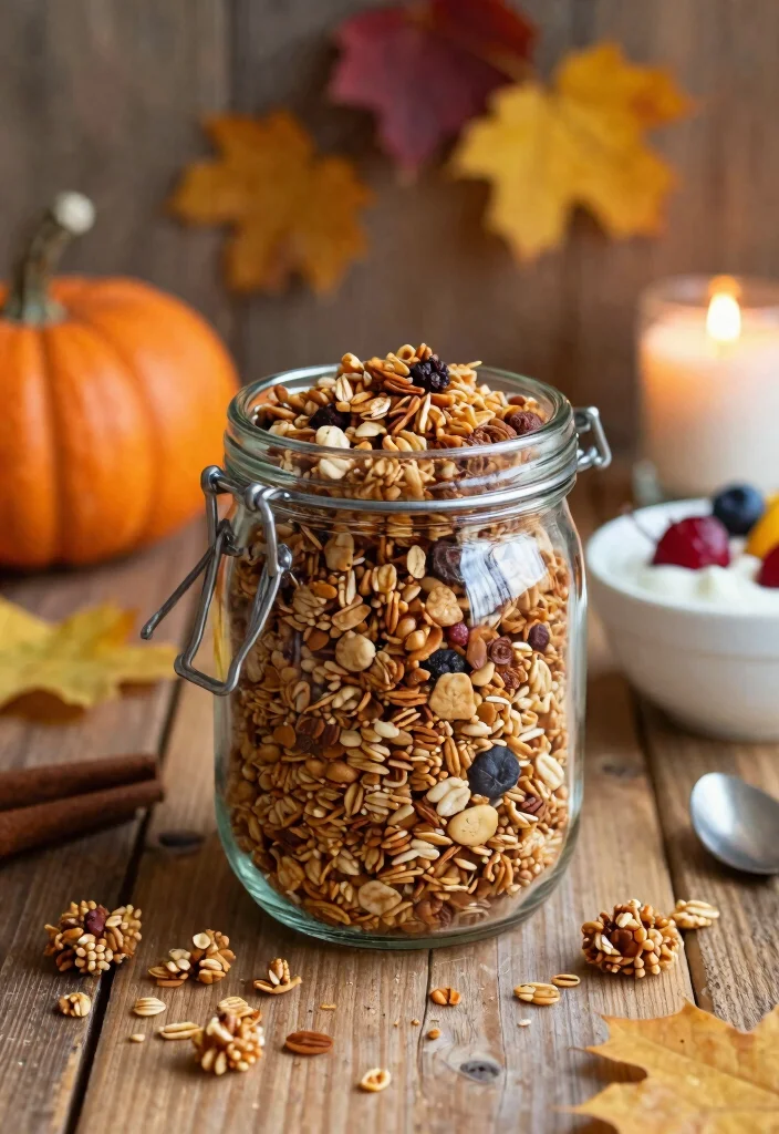 10 Healthy Halloween Recipes for Fun Guilt-Free Treats 100 10 Healthy Halloween Recipes for Fun Guilt-Free Treats - 10. Pumpkin Spice Granola 1