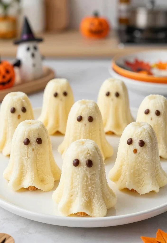 10 Healthy Halloween Recipes for Fun Guilt-Free Treats 23 10 Healthy Halloween Recipes for Fun Guilt-Free Treats - 3. Ghostly Banana Pops 1