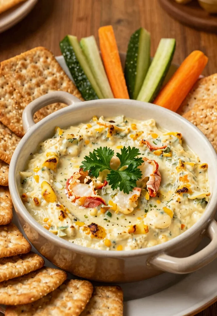 10 Healthy Lobster Recipes for Light Elegant Meals - 9. Lobster Artichoke Dip 1
