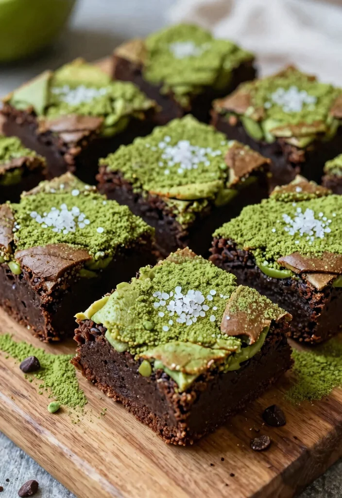 10 Justine Kameron Dessert Recipes Inspired by Viral Favorites - 3. Matcha Avocado Brownies 1