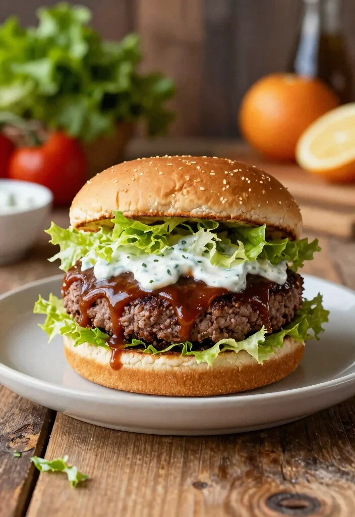 10 Keto Burger Recipes for Juicy Low Carb Comfort - 10. BBQ Ranch Burger 1
