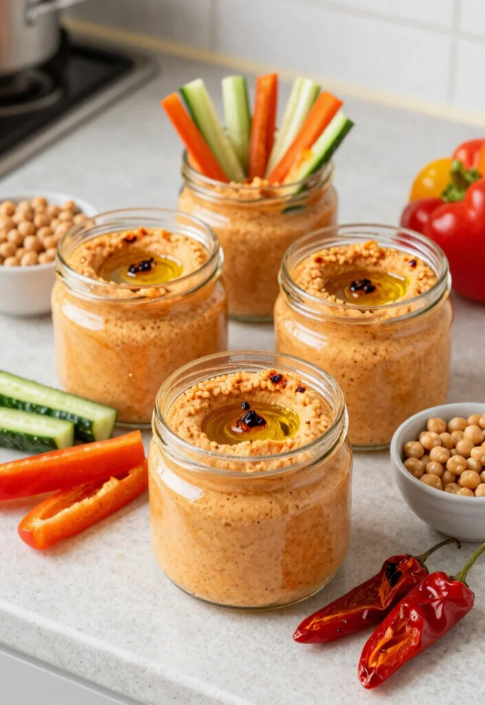 10 Keto Canning Recipes for Long Term Low Carb Prep 67 10 Keto Canning Recipes for Long Term Low Carb Prep - 7. Roasted Red Pepper Hummus 1