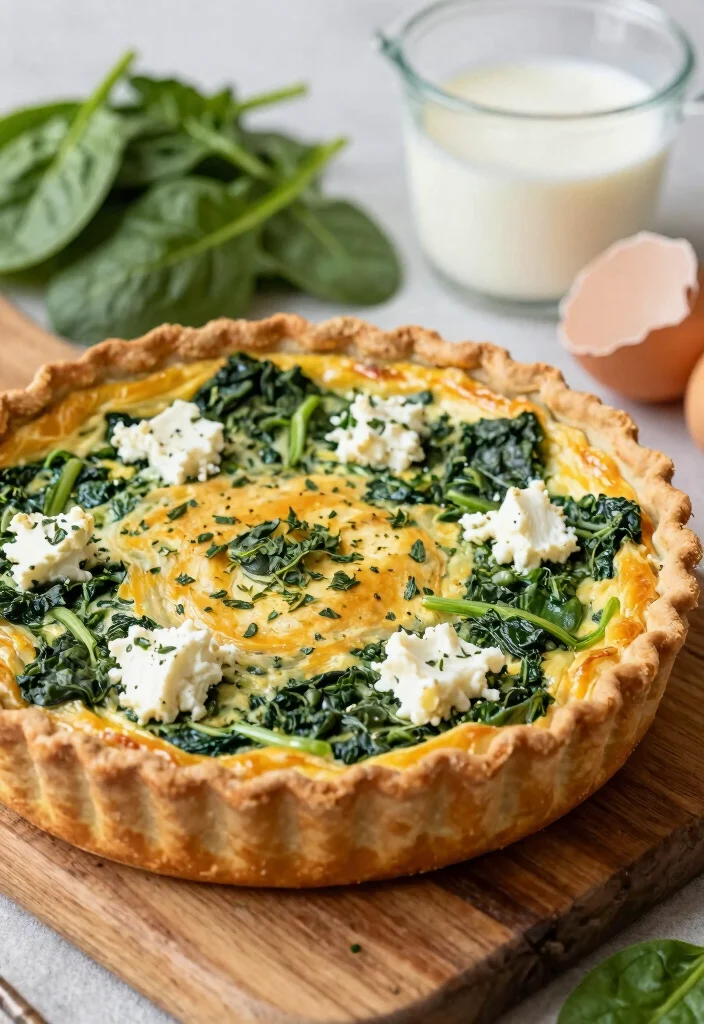 10 Keto Crustless Quiche Recipes for Easy Breakfasts 1 10 Keto Crustless Quiche Recipes for Easy Breakfasts - 1. Spinach and Feta Crustless Quiche 1