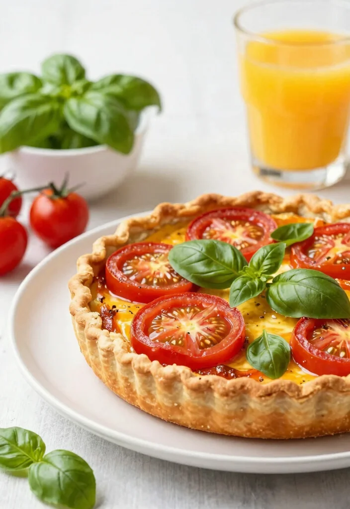 10 Keto Crustless Quiche Recipes for Easy Breakfasts 23 10 Keto Crustless Quiche Recipes for Easy Breakfasts - 3. Tomato and Basil Crustless Quiche 1