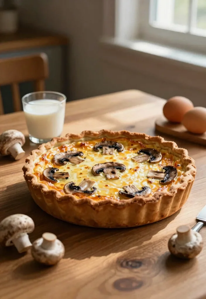 10 Keto Crustless Quiche Recipes for Easy Breakfasts 34 10 Keto Crustless Quiche Recipes for Easy Breakfasts - 4. Mushroom and Swiss Crustless Quiche 1